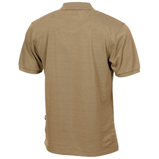Polo Shirt Coyote Brown Cotton/Poly