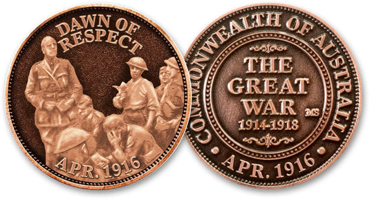 April 25 1916-2016 Dawn Of Respect Commemorative Penny - Cadetshop