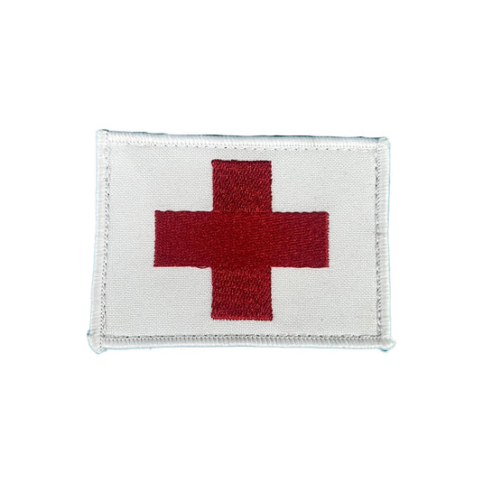 Medic Patch Military Combat Medic Insignia with Velcro on White - Cadetshop