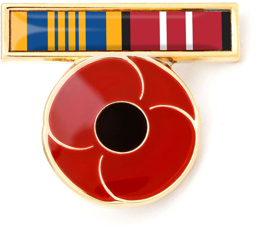 DLSM & ADM Ribbon Poppy Lapel Pin - Cadetshop