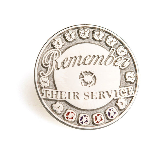 Remember Red & Purple Poppy Pin - Cadetshop