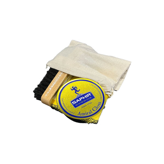 Shoe Polish Kit with Saphir Amiral Gloss Prestige Shoe Polish - Cadetshop