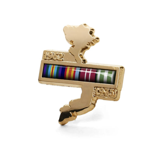 Vietnam Map Campaign Ribbon Lapel Pin On Card Lapel Pin - Cadetshop