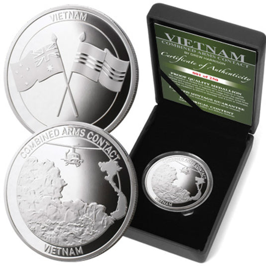 Vietnam Limited Edition Medallion CAC-Huey Joins the Fight - Cadetshop