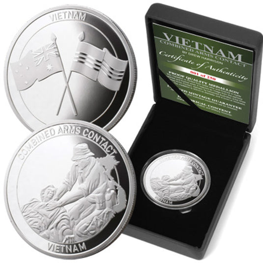 Vietnam Limited Edition Medallion CAC-Saving Life Under Fire - Cadetshop