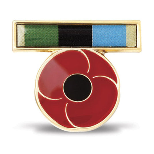 AOSM Greater Middle East Ribbon Poppy Lapel Pin - Cadetshop