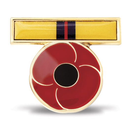 Iraq Ribbon Poppy Lapel Pin - Cadetshop