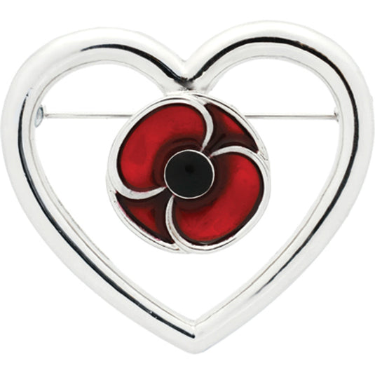 Remember Keep True Poppy Brooch - Cadetshop