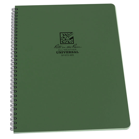 Rite in the Rain Maxi Side Spiral Polydura Notebook 8.5 x 11 in - Cadetshop