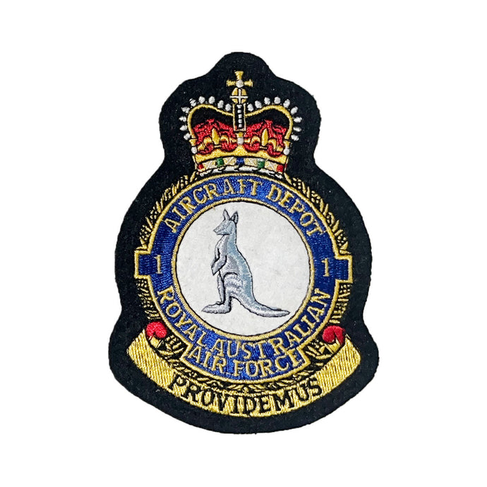 Number 1 Aircraft Depot Unit Crest Patch Air Force