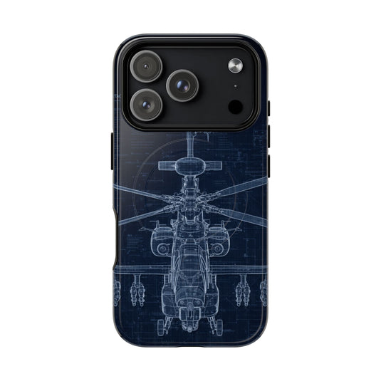 Apache Blue Print Phone Case Army Collection - Cadetshop