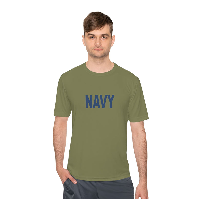 Load image into Gallery viewer, Navy Sports Unisex Moisture Wicking Tee - Cadetshop
