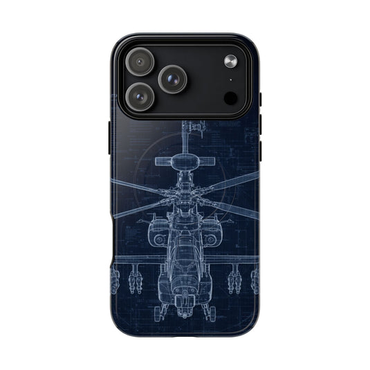 Apache Blue Print Phone Case Army Collection - Cadetshop