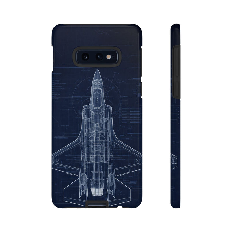 Load image into Gallery viewer, F-35 Blue Print Phone Case Air Force Collection Samsung - Cadetshop

