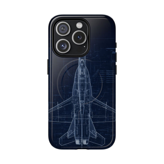 F/A-18 Blueprint Phone Case Air Force Collection - Cadetshop