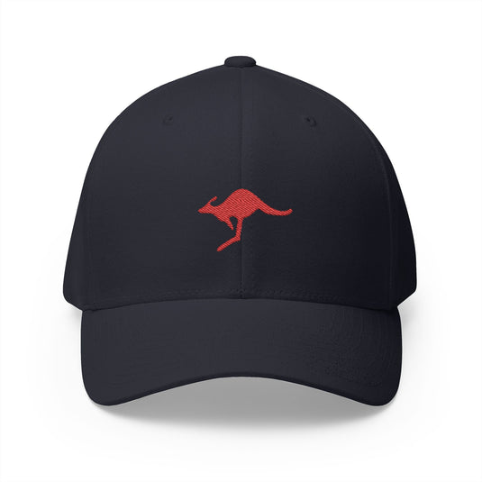 Embroidered Kangaroo Australian Military Flexfit Baseball Cap