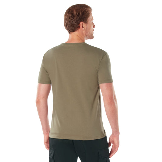 Athletic Fit Solid Colour T-Shirt Coyote Brown