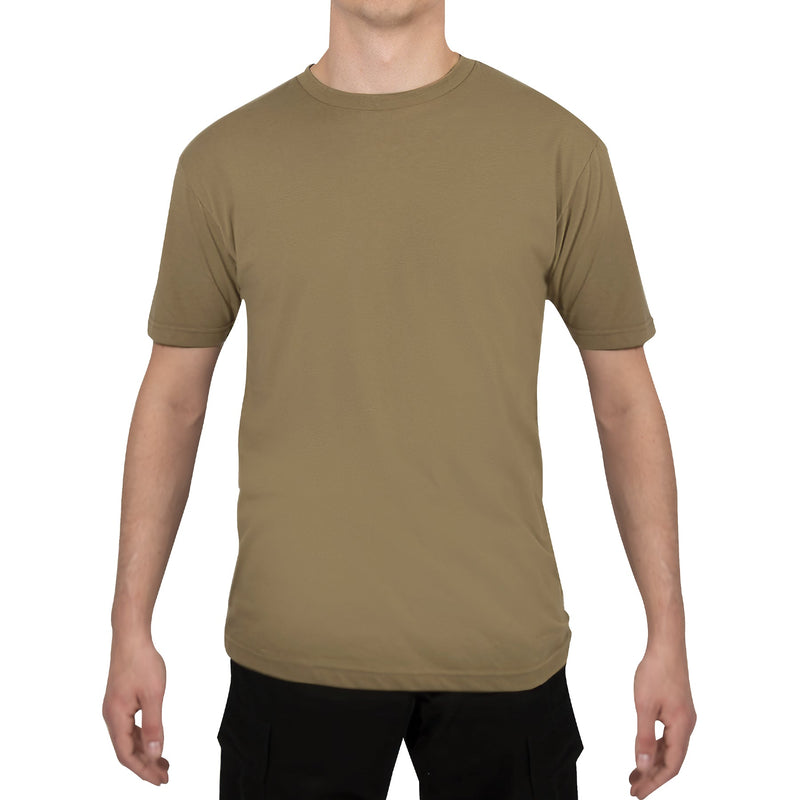 Load image into Gallery viewer, Athletic Fit Solid Colour T-Shirt Coyote Brown
