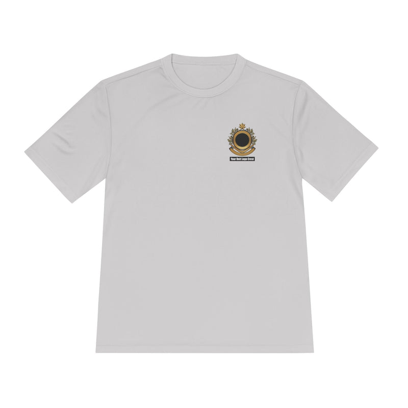 Load image into Gallery viewer, Sports Unisex Moisture Wicking Tee Custom Logo Crest
