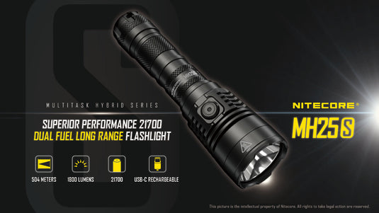 Nitecore MH25S 1800 Lumen Kit - Cadetshop