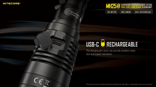 Nitecore MH25S 1800 Lumen Kit - Cadetshop