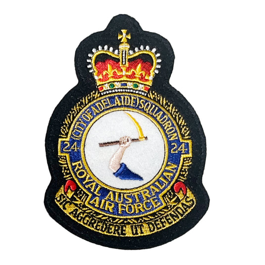 24 SQN Squadron Unit Crest Patch Air Force