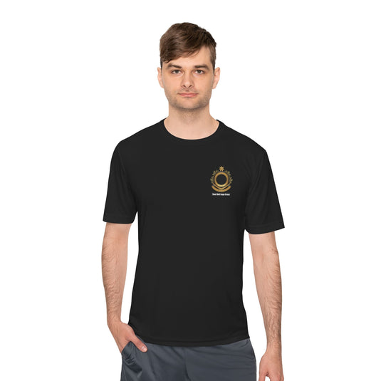 Sports Unisex Moisture Wicking Tee Custom Logo Crest