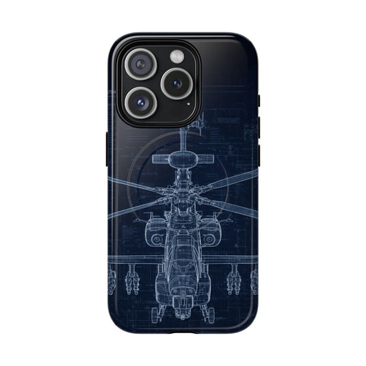 Apache Blue Print Phone Case Army Collection - Cadetshop