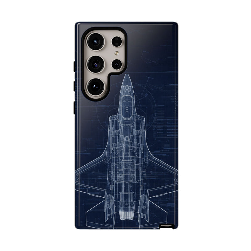 Load image into Gallery viewer, F-35 Blue Print Phone Case Air Force Collection Samsung - Cadetshop
