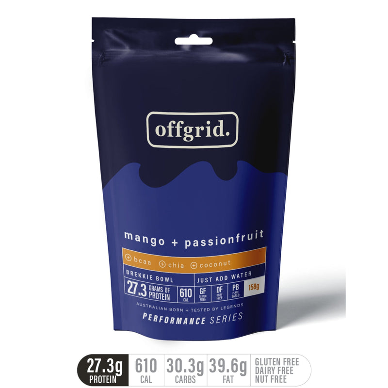 Load image into Gallery viewer, Rations Meal Ready to Eat Single Serve MRE Offgrid Performance Series Breakfast Bowl Mango Passionfruit - Cadetshop
