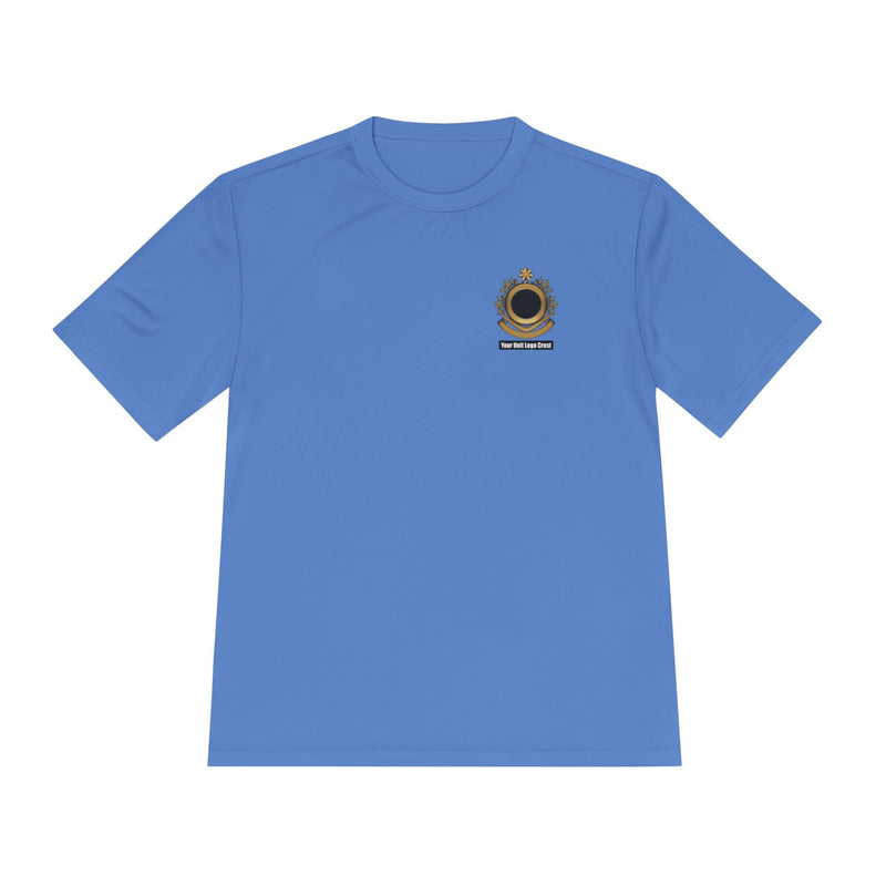 Load image into Gallery viewer, Sports Unisex Moisture Wicking Tee Custom Logo Crest
