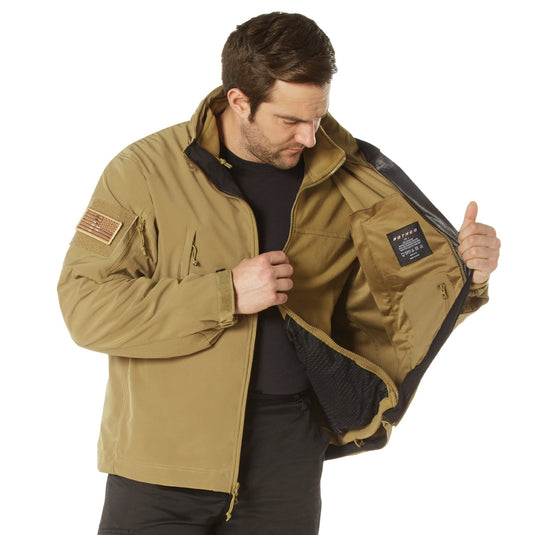 Softshell 3 in 1 Special Ops Jacket Coyote Brown Woolley Mammoth Style