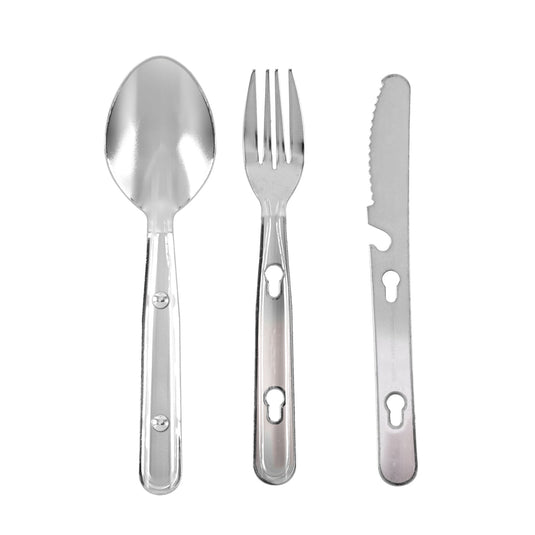 Knife Fork Spoon Set Camping KFS - Cadetshop