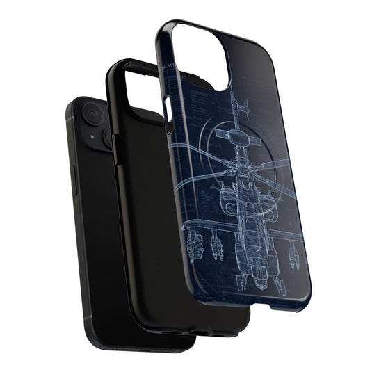 Apache Blue Print Phone Case Army Collection - Cadetshop