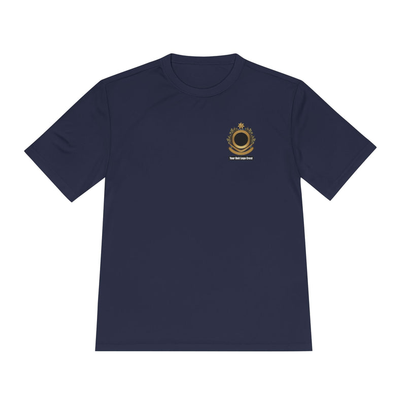 Load image into Gallery viewer, Sports Unisex Moisture Wicking Tee Custom Logo Crest
