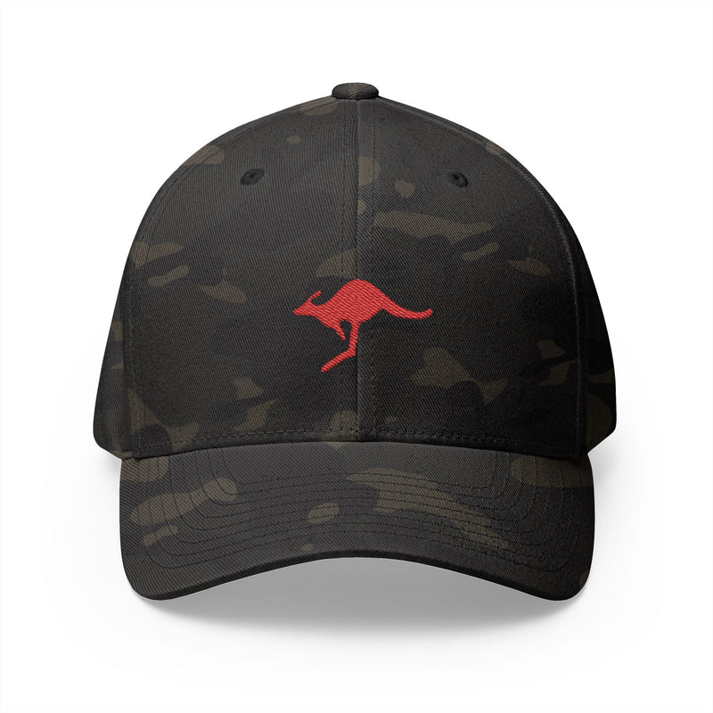 Load image into Gallery viewer, Embroidered Kangaroo Australian Military Flexfit Baseball Cap

