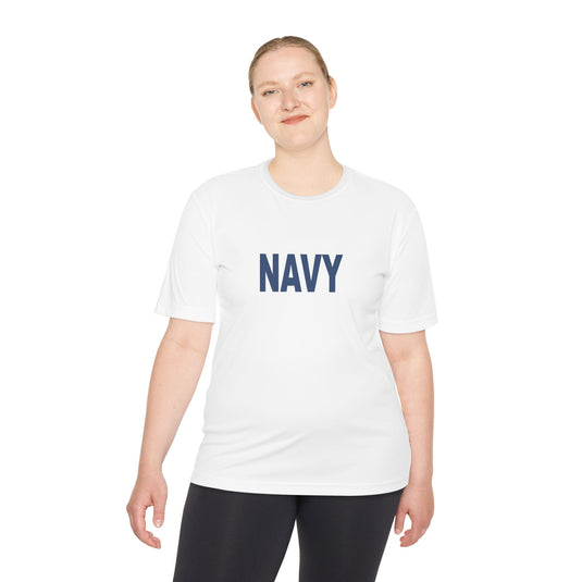 Navy Sports Unisex Moisture Wicking Tee - Cadetshop