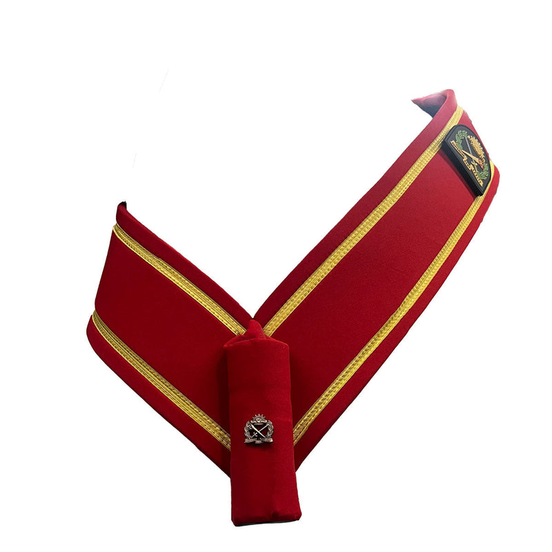 Load image into Gallery viewer, Banner Sash Carry Belt Army AAC Red Gold
