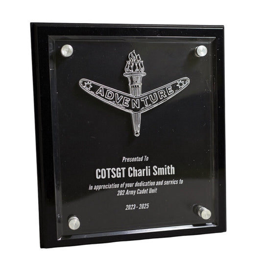 Custom Presentation Plaque Adventure Award Acrylic