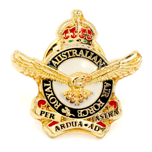 Royal Australian Air Force RAAF Crest Lapel Pin CIIIR