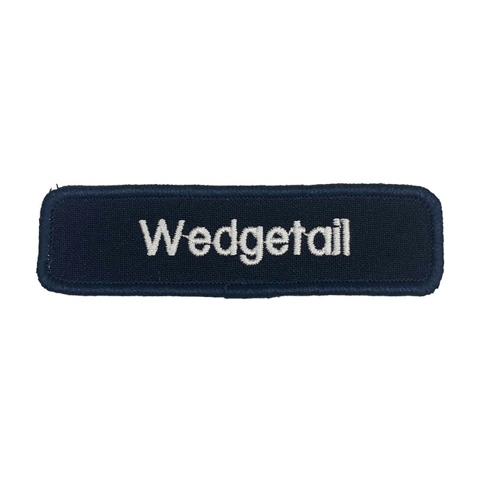 Custom Embroidered Ambulance Responder Name Tag White on Blue