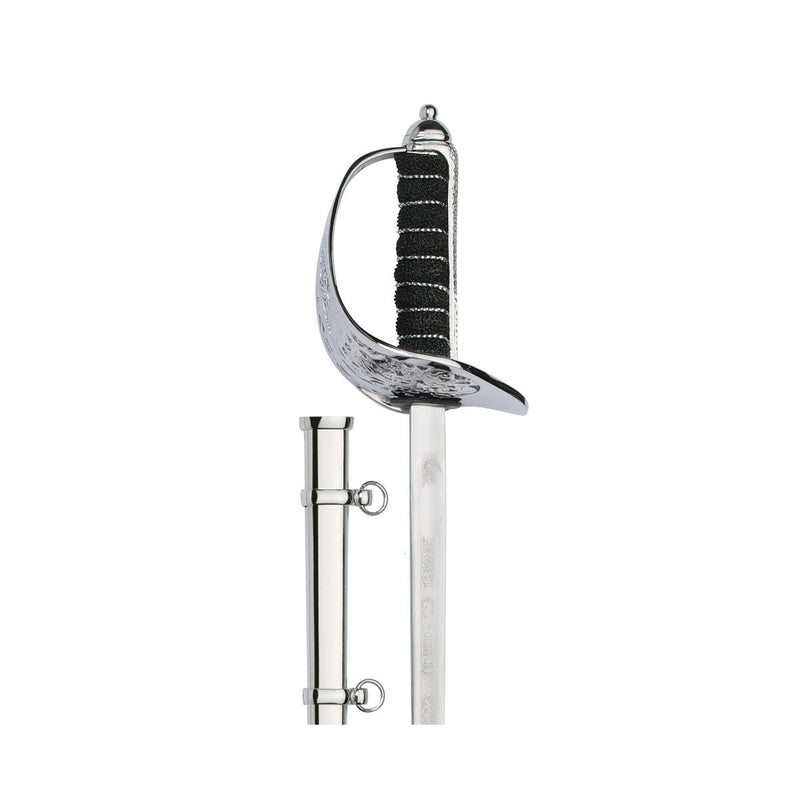 Load image into Gallery viewer, Sword Army Letter Opener Set EIIR WKC Sword w Stand Nickel Scabbard
