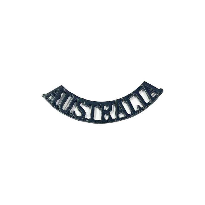 Shoulder Titles Australia Black - Cadetshop