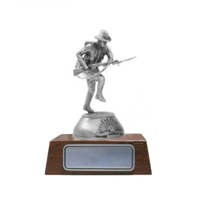 Pewter Charging Digger Figurine