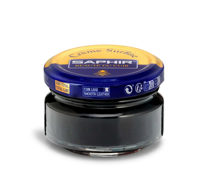 Saphir Creme Surefine Black 50ml - Cadetshop