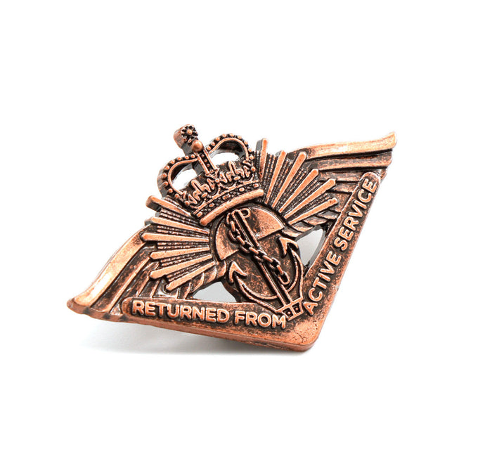 Return from Active Service Badge (QC) w/Clutch Lapel Pin - Cadetshop