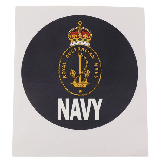 Royal Australian Navy Round Sticker CIIIR