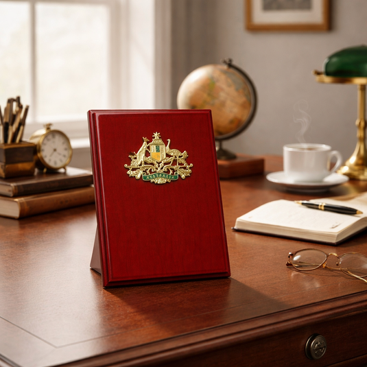 Custom Presentation Plaque Coat of Arms