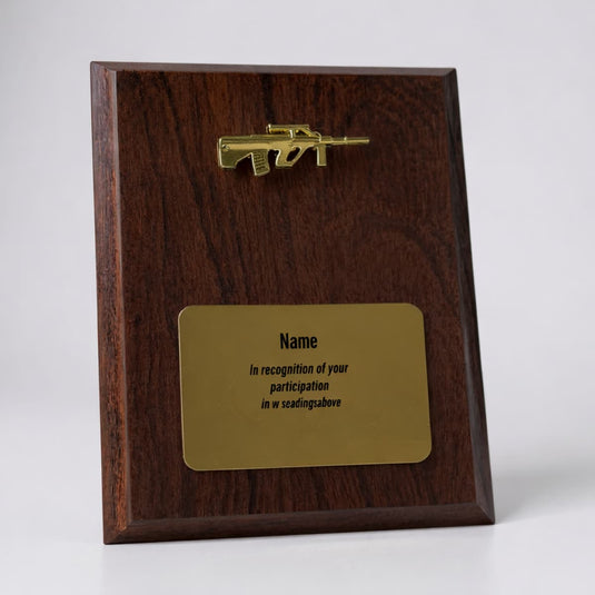 Custom Presentation Plaque Marksman Gold Steyr - Cadetshop