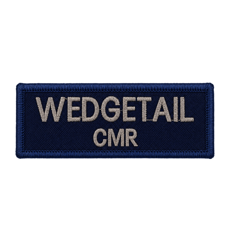 Load image into Gallery viewer, Custom Embroidered Police First Responder ILAV Style Name Tag 80 x 30 mm 2 Line
